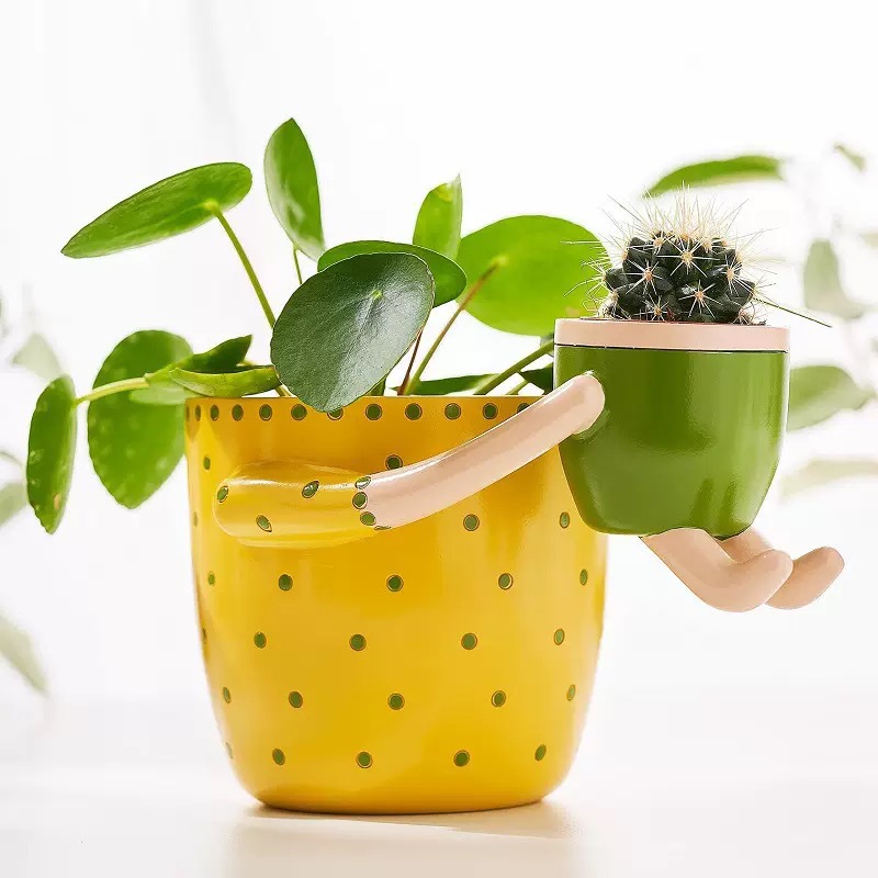Plant Parent Pot - Doniczka z żywicy dla rodziców i
