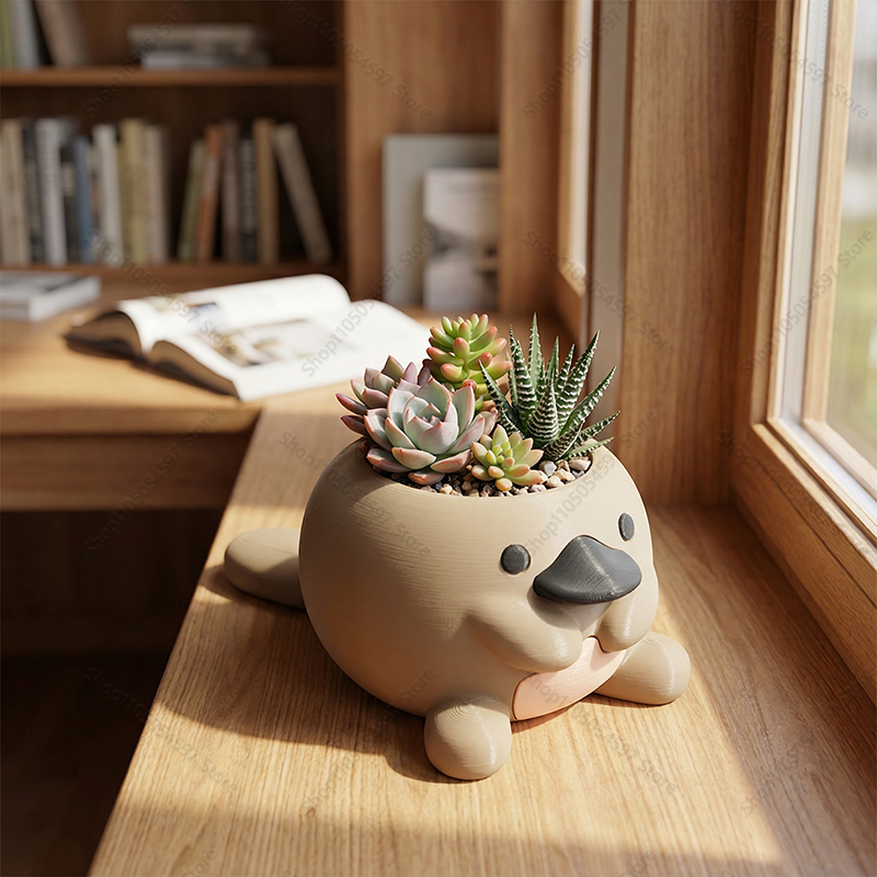 Plant Parent Pot - Urocza doniczka w kształcie ptakopyska, drukowana