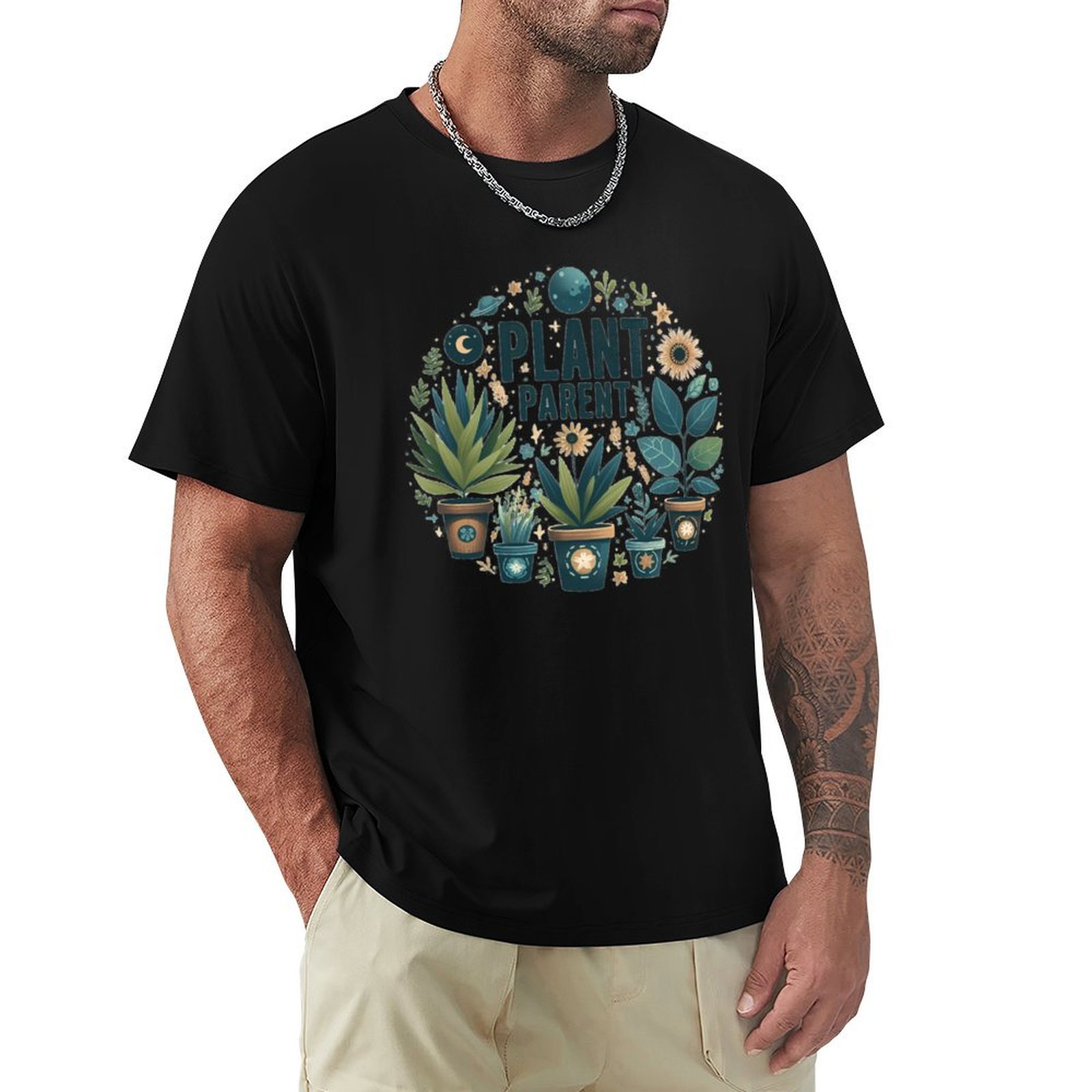 Koszulka z nadrukiem artystycz – Plant Parent Shirt recenzja i cena