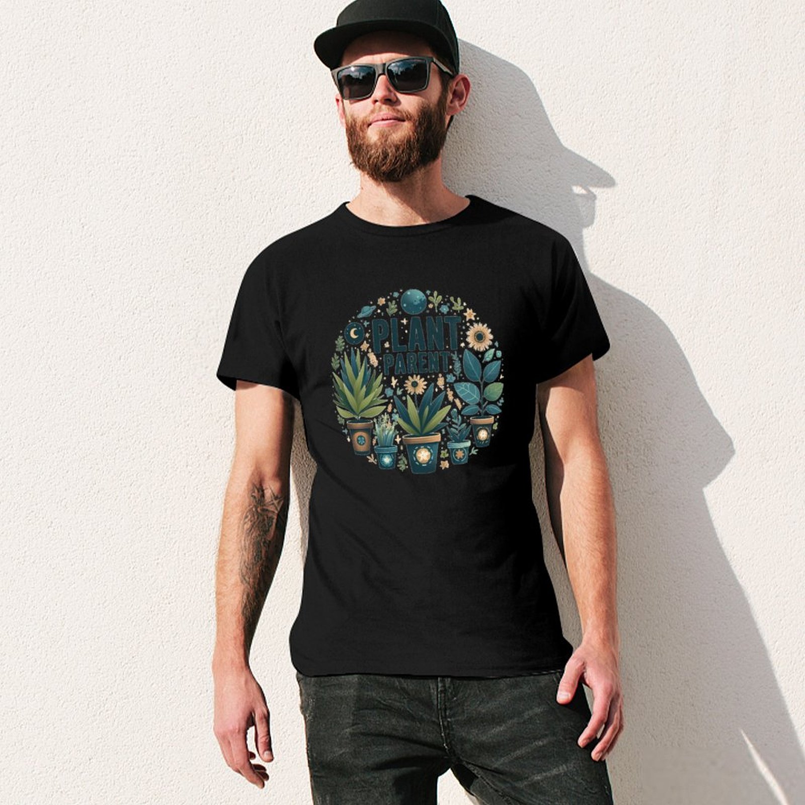 Koszulka z nadrukiem artystycz – Plant Parent Shirt recenzja i cena